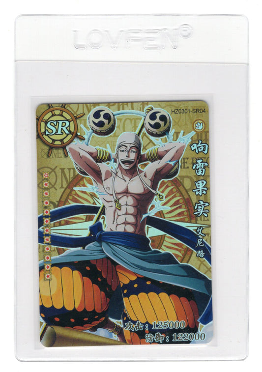 One Piece God Enel HZ0301-SR04 SR Anime CCG Trading Card Holo Foil Rare NM