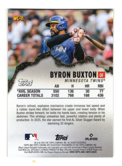 2026 Topps Chrome Byron Buxton Card Wrecking Crew Minnesota Twins