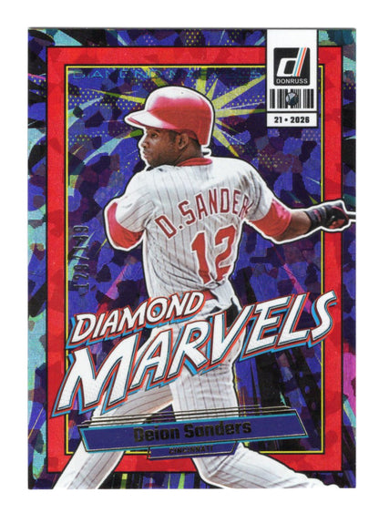 2026 Donruss Diamond Marvels Deion Sanders #1 Parallel /149 SP Cincinnati Reds