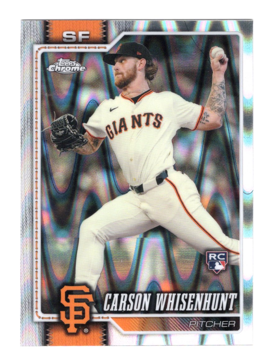2026 Topps Chrome Carson Whisenhunt Raywave Refractors RC San Francisco Giants