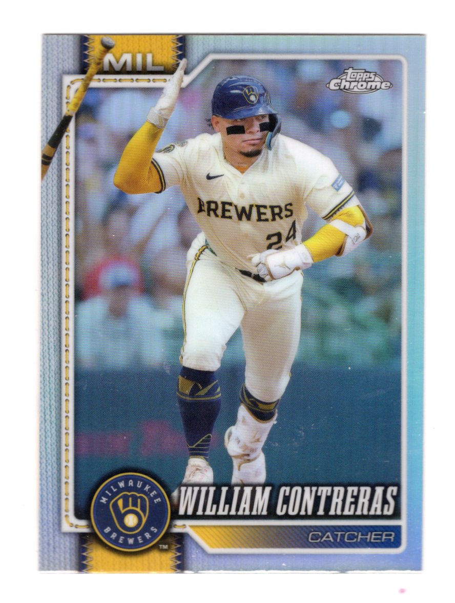 2026 Topps Chrome William Contreras Card Refractors Milwaukee Brewers