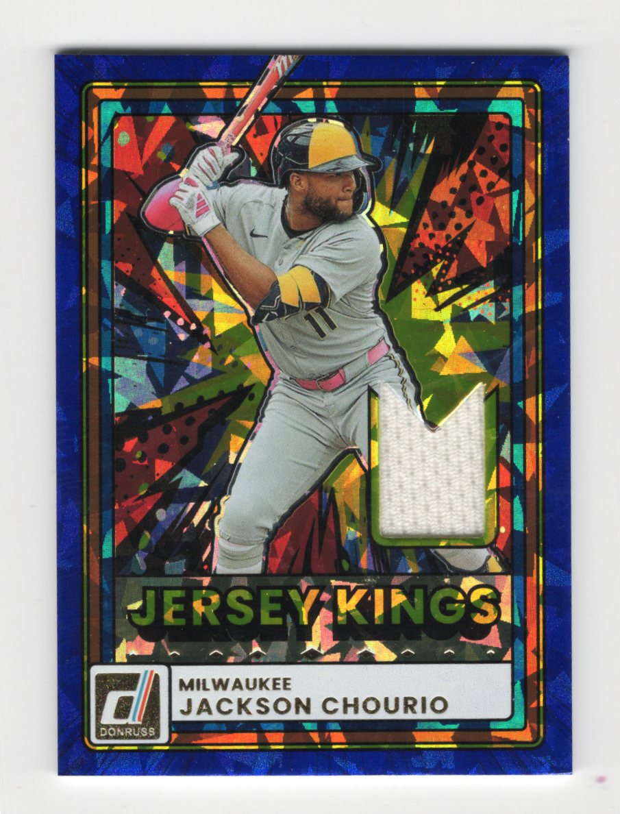 2026 Donruss Jackson Chourio Card Jersey Kings Blue Ice MEM Brewers