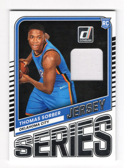 2025-26 Donruss Thomas Sorber Card Jersey Series MEM Oklahoma City Thunder