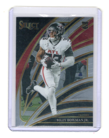 2025 Panini Select Billy Bowman Jr. Card Atlanta Falcons