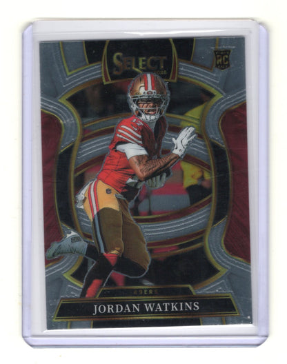 2025 Panini Select Jordan Watkins Card RC San Francisco 49ers
