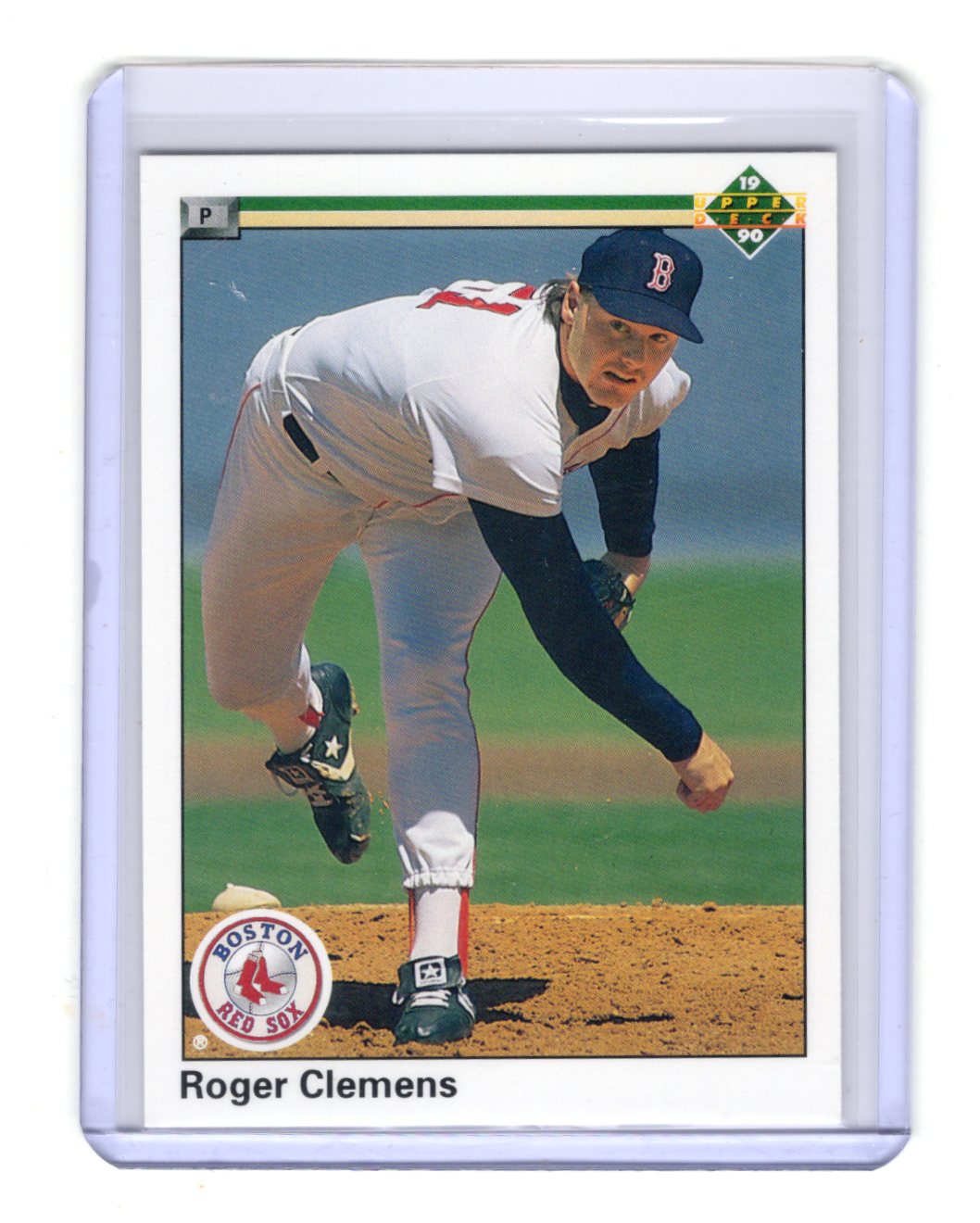 1990 Upper Deck Roger Clemens Card Boston Red Sox