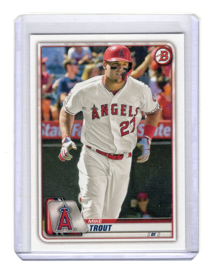 2020 Bowman Mike Trout Card Los Angeles Angels