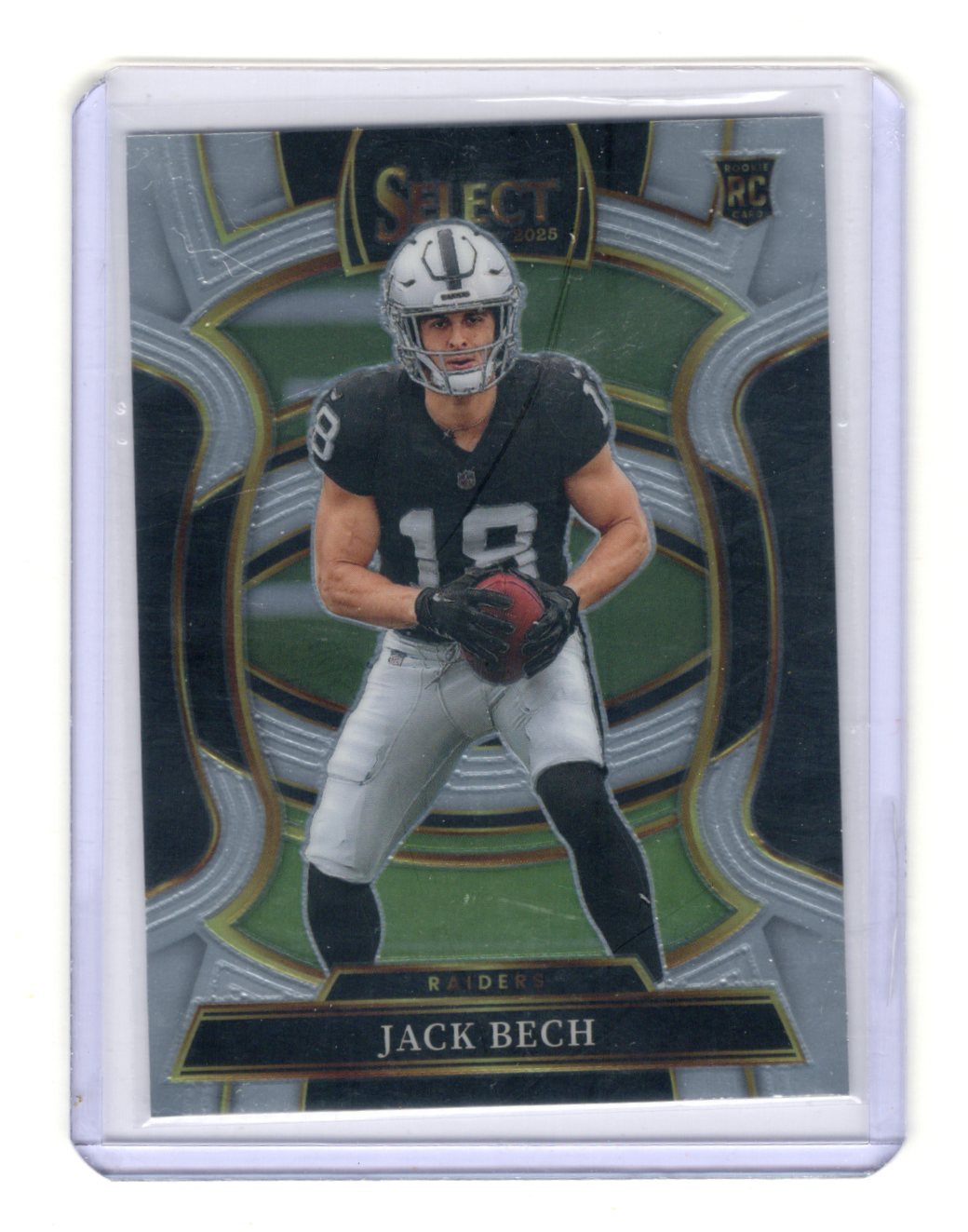 2025 Panini Select Jack Bech Card RC Las Vegas Raiders