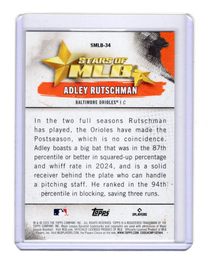 2025 Topps Adley Rutschman Card Stars of MLB Baltimore Orioles
