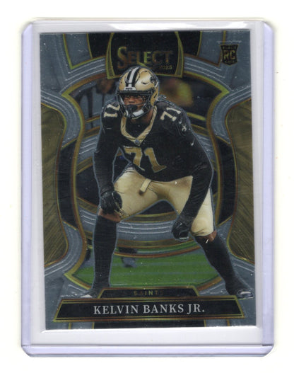 2025 Panini Select Kelvin Banks Jr. Card New Orleans Saints