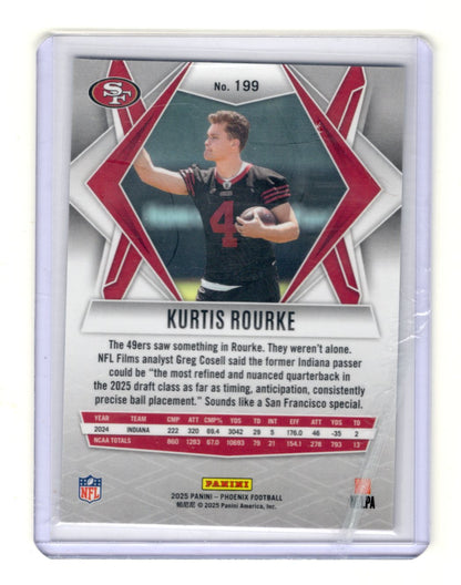 2025 Panini Phoenix Kurtis Rourke Card RC San Francisco 49ers