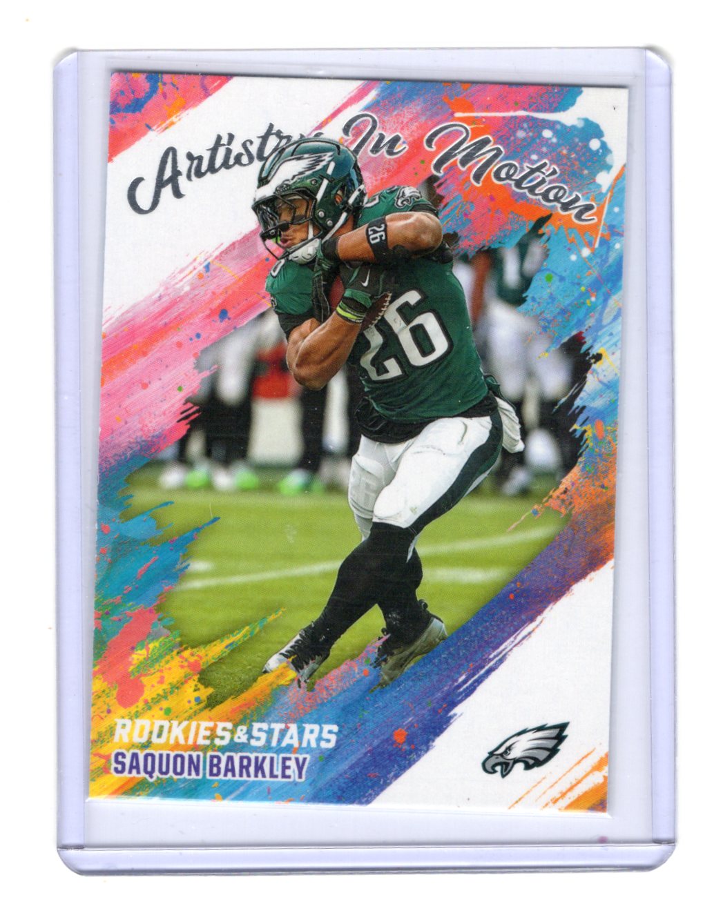 2025 Panini Rookies & Stars Saquon Barkley Card Artistry in Motion  Eagles