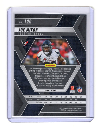 2025 Panini Mosaic Joe Mixon Card Mosaic Houston Texans