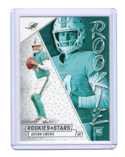2025 Panini Rookies & Stars Quinn Ewers Card Rookie Exclusive Miami Dolphins