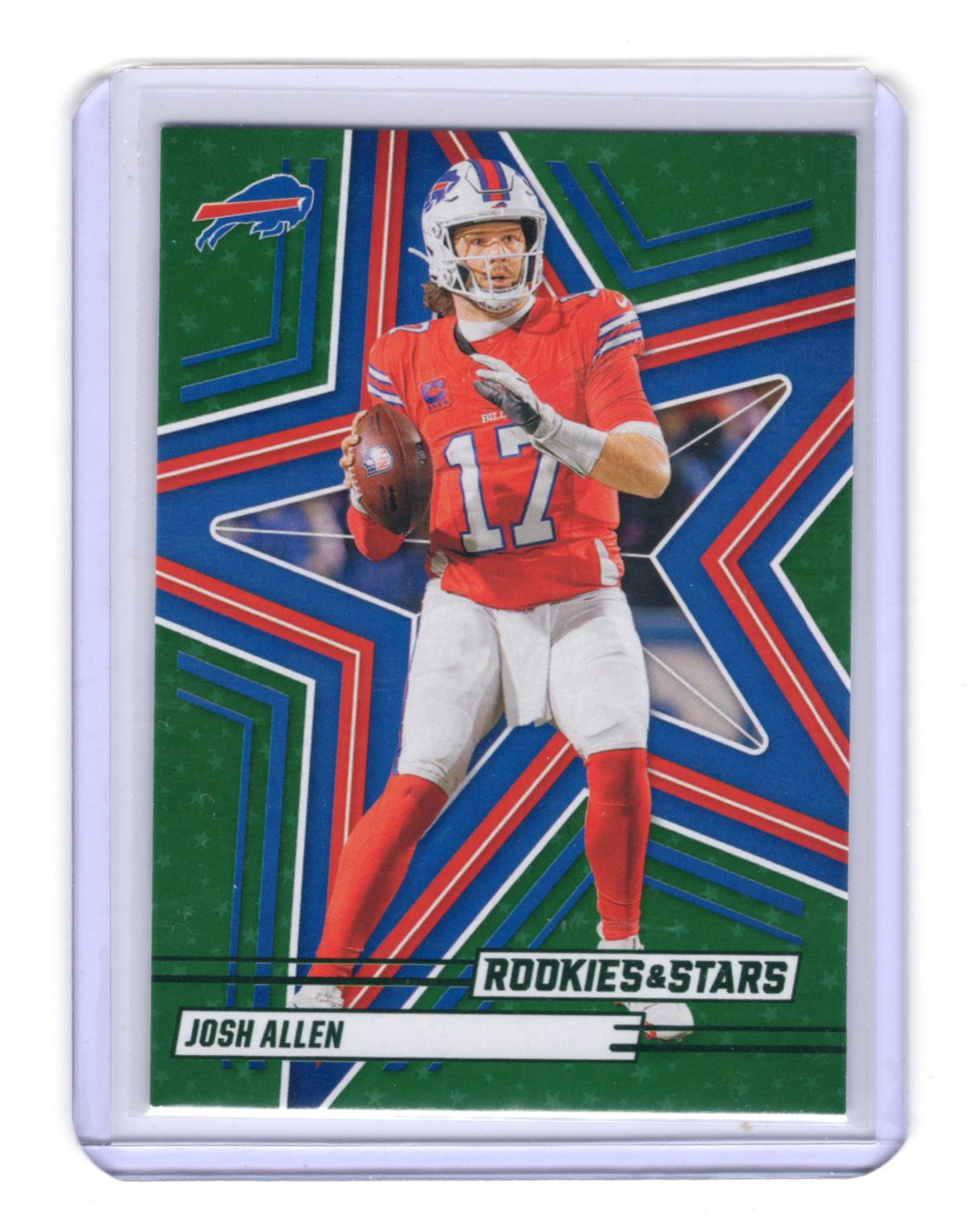 2025 Panini Rookies & Stars Josh Allen Card Green Buffalo Bills