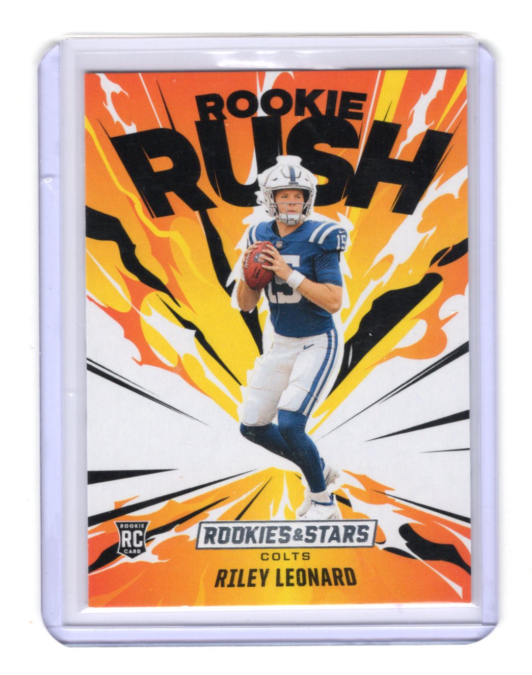 2025 Panini Rookies & Stars Riley Leonard Card Rookie Rush Indianapolis Colts