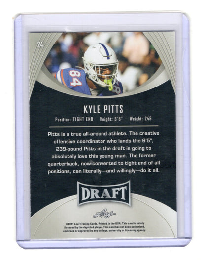 2021 Leaf Draft Kyle Pitts Card Florida Gators