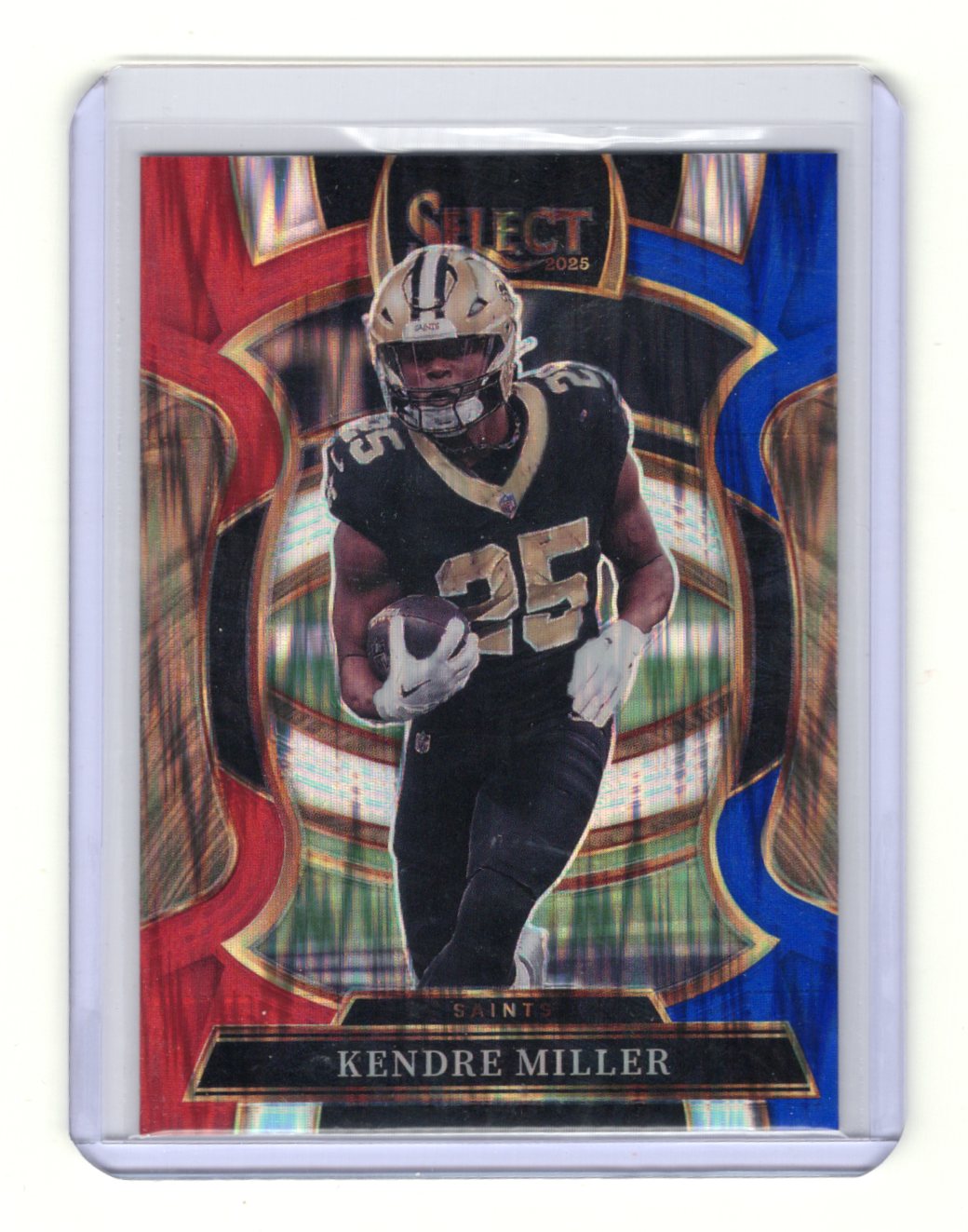 2025 Panini Select Kendre Miller Card Red and Blue Prizm Shock  Saints