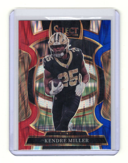2025 Panini Select Kendre Miller Card Red and Blue Prizm Shock  Saints