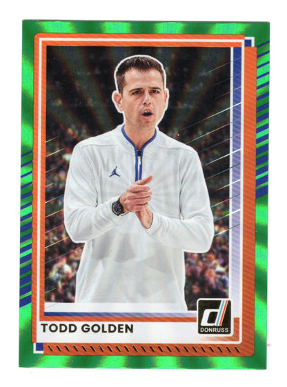 2025-26 Donruss Todd Golden Card Holo Green Laser Florida Gators