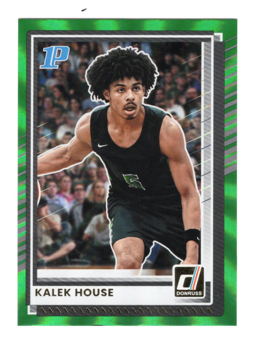 2025-26 Donruss Kalek House Card Holo Green Laser