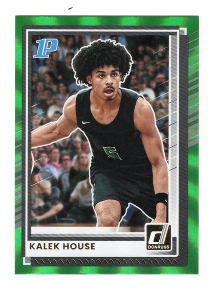 2025-26 Donruss Kalek House Card Holo Green Laser