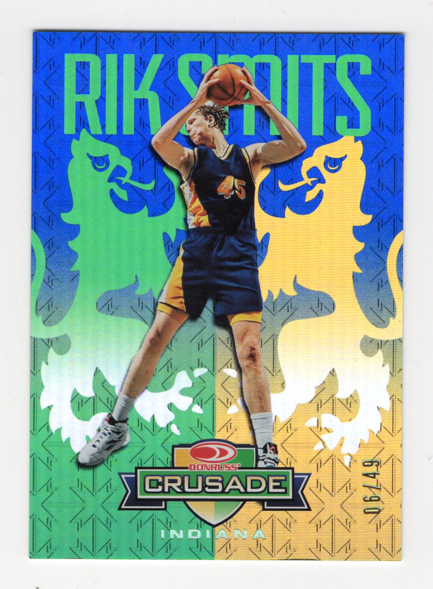 2026 Panini Decades 90s Pop Culture Rik Smits Card Crusade Blue SN #/49