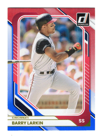 2026 Donruss Barry Larkin Card Red and Blue Cincinnati Reds
