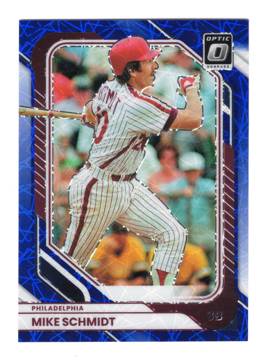 2026 Donruss Mike Schmidt Card Optic Blue Velocity Philadelphia Phillies