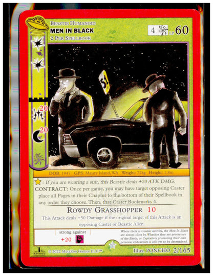 Men In Black 002/165 Gold UFO First Edition MetaZoo Near Mint