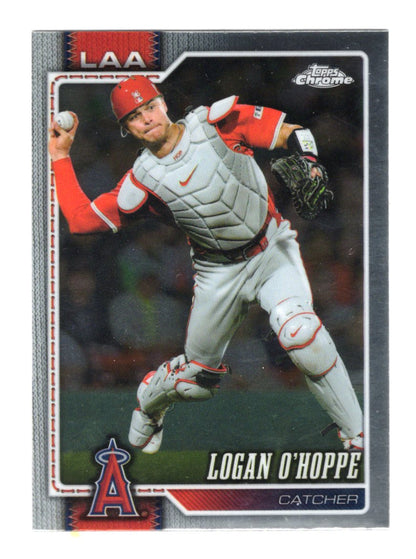 2026 Topps Chrome Logan O'Hoppe Card Los Angeles Angels