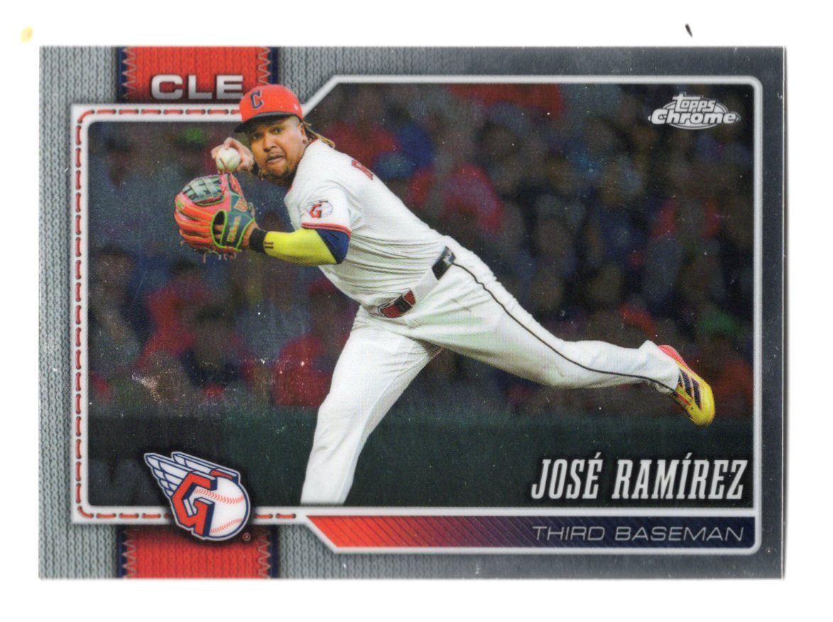 2026 Topps Chrome Jose Ramirez Card Cleveland Indians