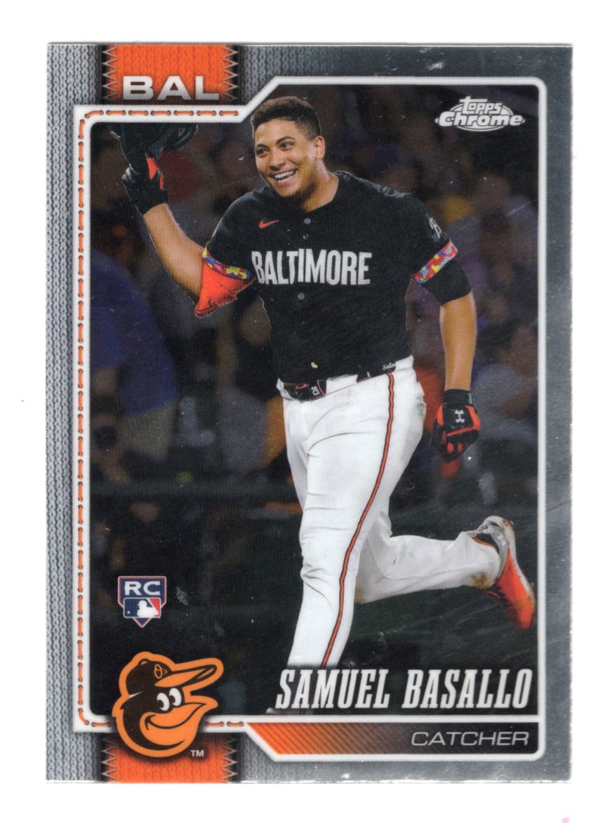 2026 Topps Chrome Samuel Basallo Card RC Baltimore Orioles