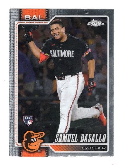 2026 Topps Chrome Samuel Basallo Card RC Baltimore Orioles
