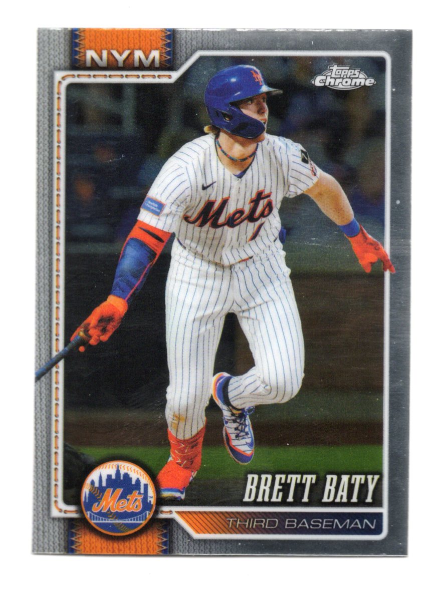 2026 Topps Chrome Brett Baty Card New York Mets