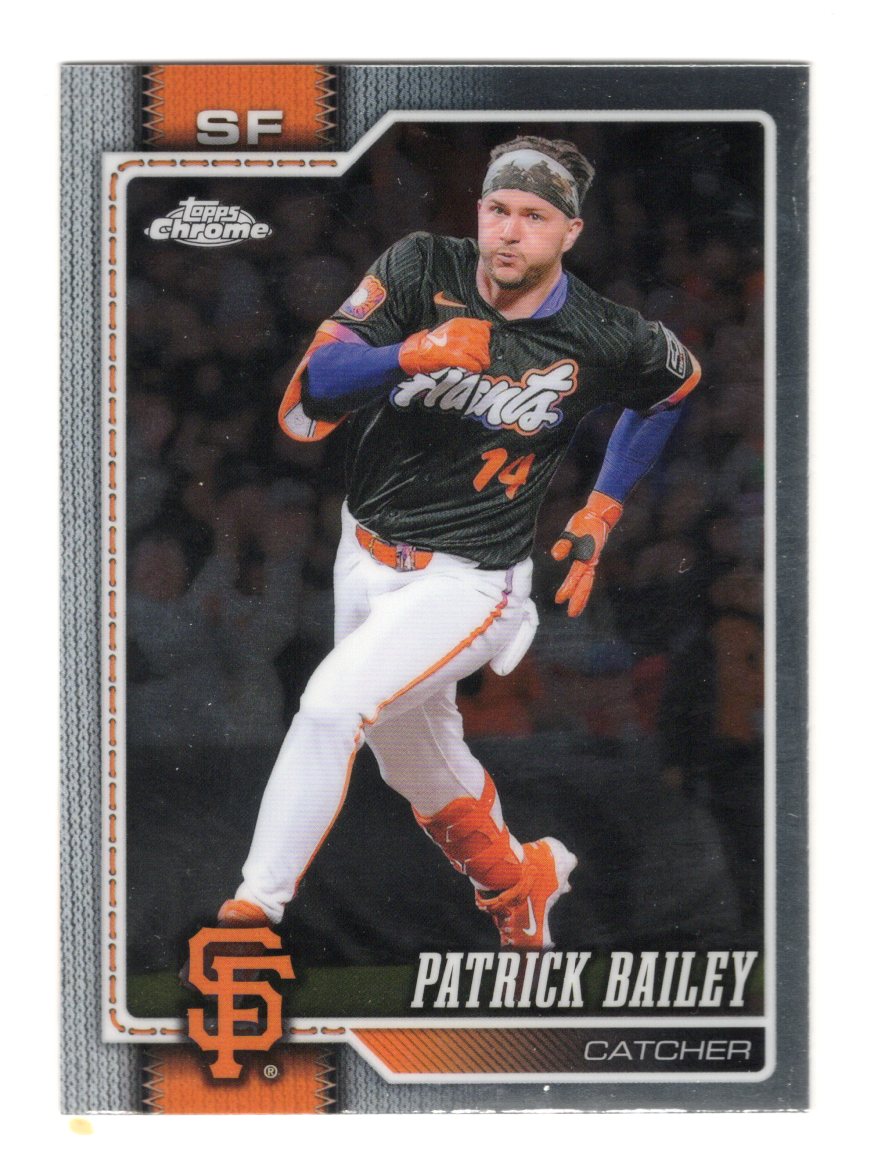 2026 Topps Chrome Patrick Bailey Card San Francisco Giants