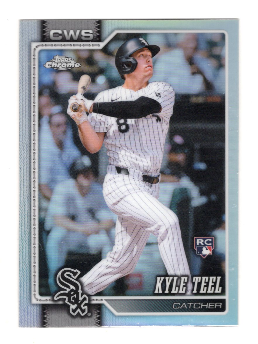 2026 Topps Chrome Kyle Teel Card Topps Refractor RC Chicago White Sox