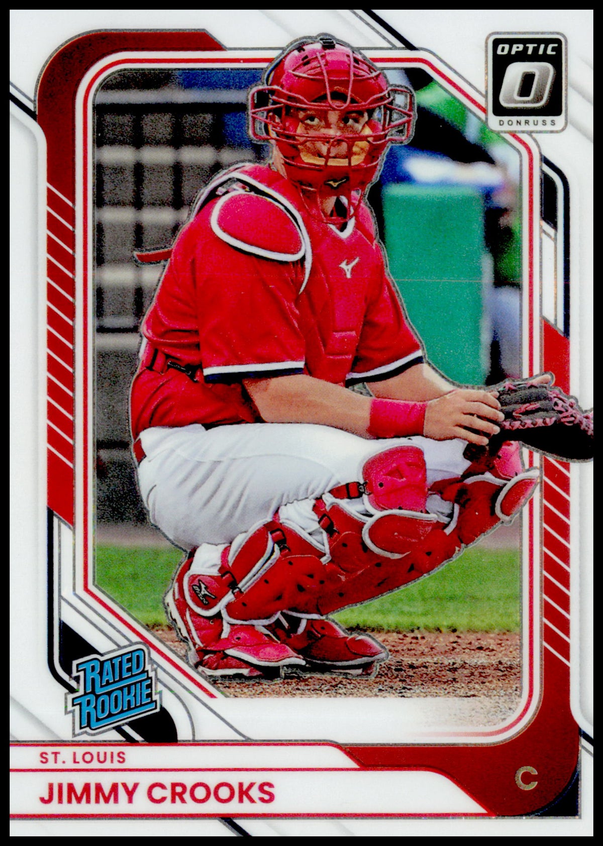 2026 Donruss Jimmy Crooks Card Optic RC St. Louis Cardinals