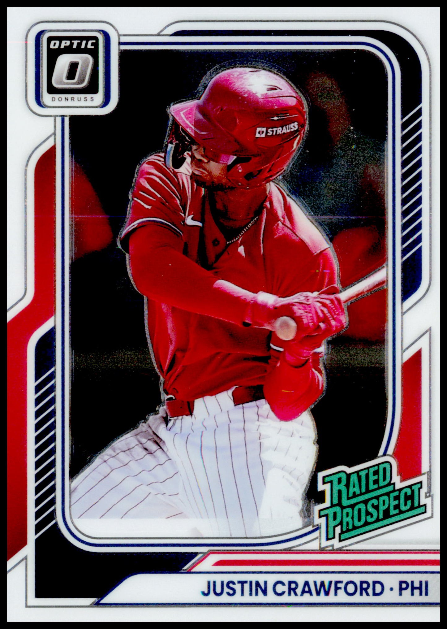 2026 Donruss Justin Crawford Card Optic Philadelphia Phillies