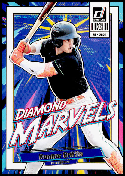 2026 Donruss Konnor Griffin Card Diamond Marvels Pittsburgh Pirates