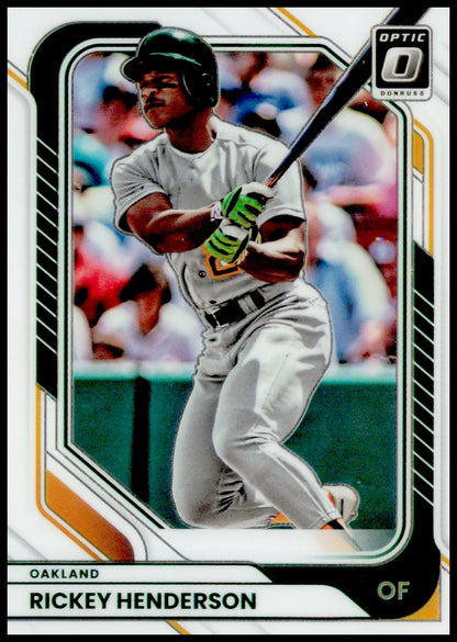 2026 Donruss Rickey Henderson Card Optic Oakland Athletics
