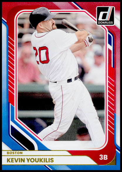 2026 Donruss Kevin Youkilis Card Red and Blue Boston Red Sox