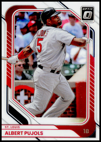 2026 Donruss Albert Pujols Card Laser St. Louis Cardinals