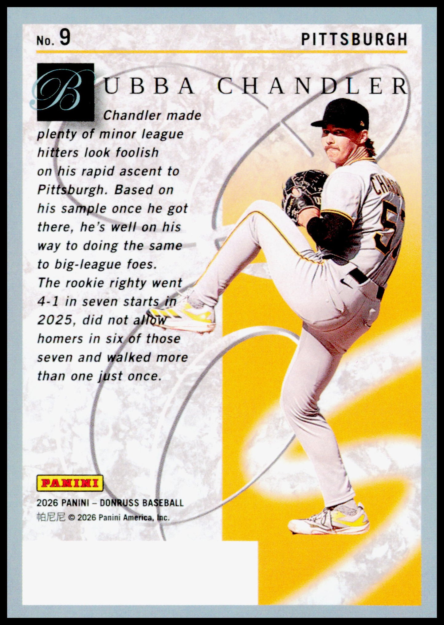 2026 Donruss Bubba Chandler Card Elite Series Pittsburgh Pirates