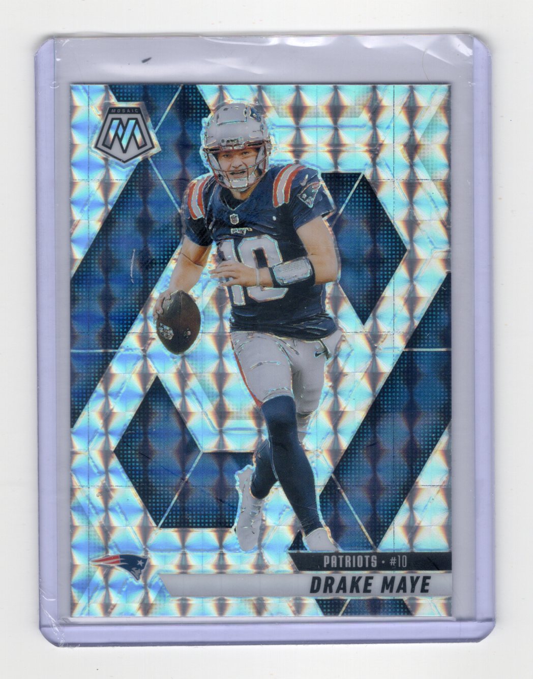2025 Panini Mosaic Drake Maye Card Mosaic New England Patriots