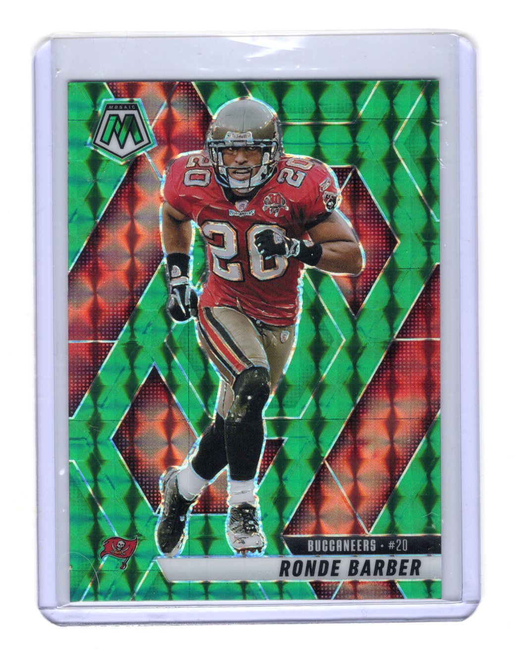 2025 Panini Mosaic Ronde Barber Card Mosaic Green Tampa Bay Buccaneers