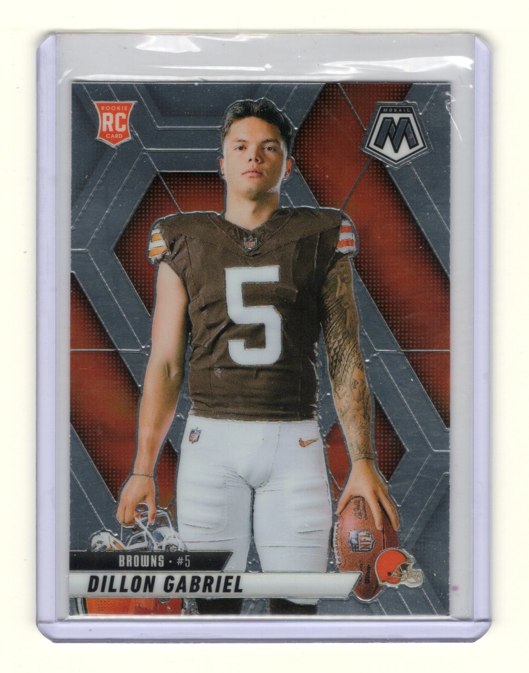 2025 Panini Mosaic Dillon Gabriel Card Mosaic RC Cleveland Browns