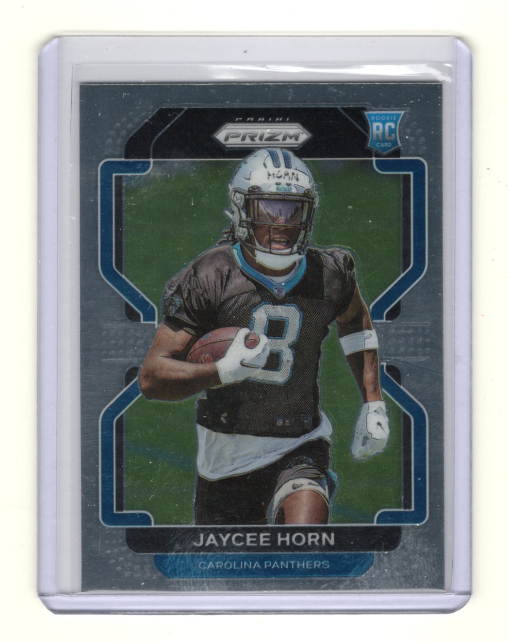 2021 Panini Prizm Jaycee Horn Card Silver RC Carolina Panthers