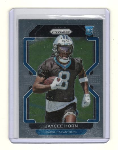 2021 Panini Prizm Jaycee Horn Card Silver RC Carolina Panthers