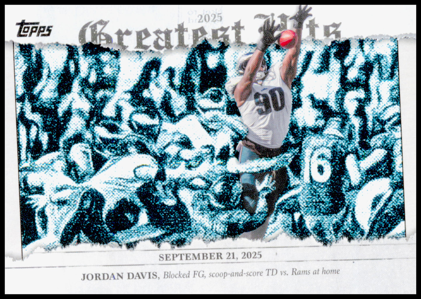2026 Topps Flagship Jordan Davis Card 2025 Greatest Hits Philadelphia Eagles